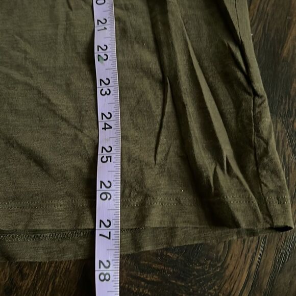 Theory tee shirt size M light brown tee made in Peru 100% cotton GUC - Picture 5 of 6